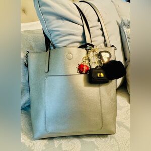 Silver Tote Bag
